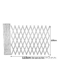LINGWEI Expandable Wood Garden Fence Wooden Fence Portable Expanding Wicker Garden Wooden Fence Adjustable Garden Barrier Expandable Patio Indoor Outdoor Privacy Fence  - Image 4
