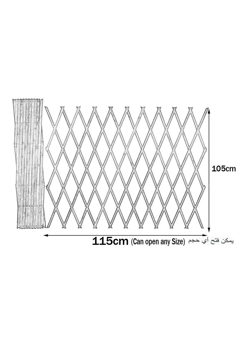LINGWEI Expandable Wood Garden Fence Wooden Fence Portable Expanding Wicker Garden Wooden Fence Adjustable Garden Barrier Expandable Patio Indoor Outdoor Privacy Fence  - Image 4