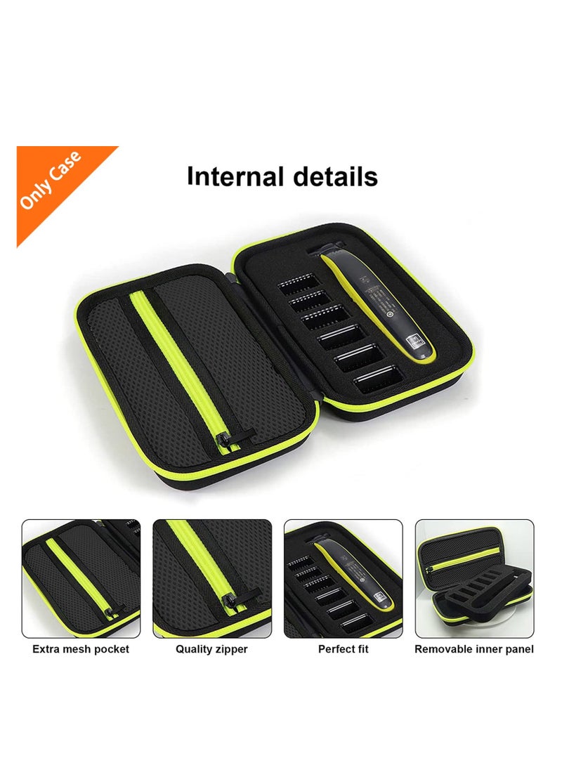 SYOSI Travel Organizer Carrying Bag for One Blade Hybrid Electric Trimmer and Shaver Hard Case Compatible for One Blade QP2520 QP2530 QP2620 QP2630 Body Hybrid Electric Storage Bag for Business Trip  - Image 4