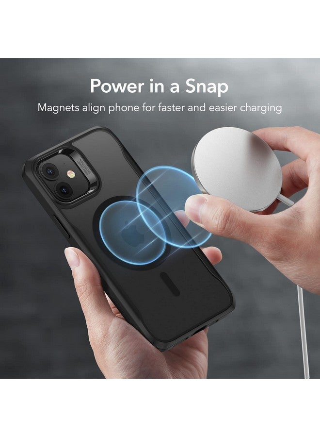 ESR ESR Sidekick Hybrid Case Compatible with iPhone 12/12 Pro (2020), with HaloLock Magnetic Wireless Charging, Scratch Resistant Back, Grippy Protective Frame, Frosted Black - Image 3