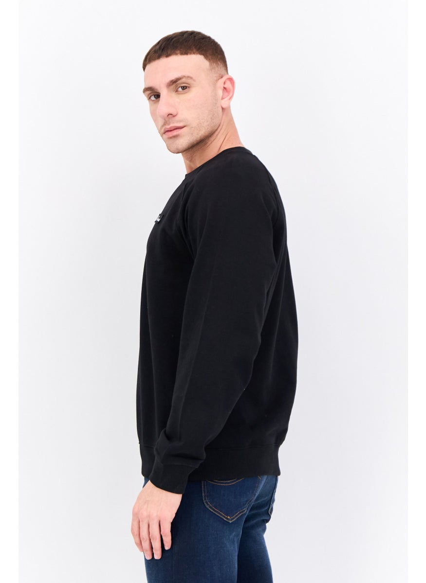Penfield Men Crew Neck Long Sleeves Brand Logo Sweatshirt, Black  - Image 2
