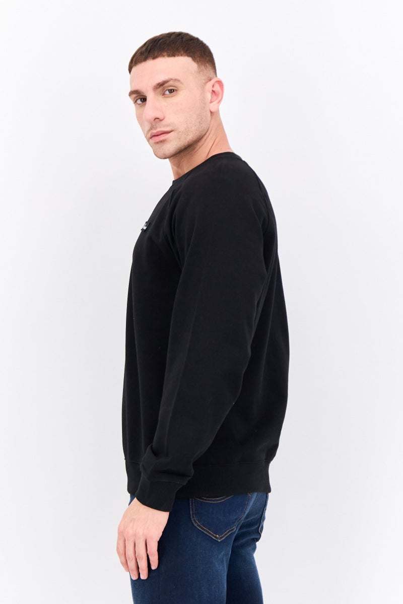 Penfield سويت شيرت للرجال بأكمام طويلة وياقة دائرية، شعار العلامة التجارية، أسود - Image 2