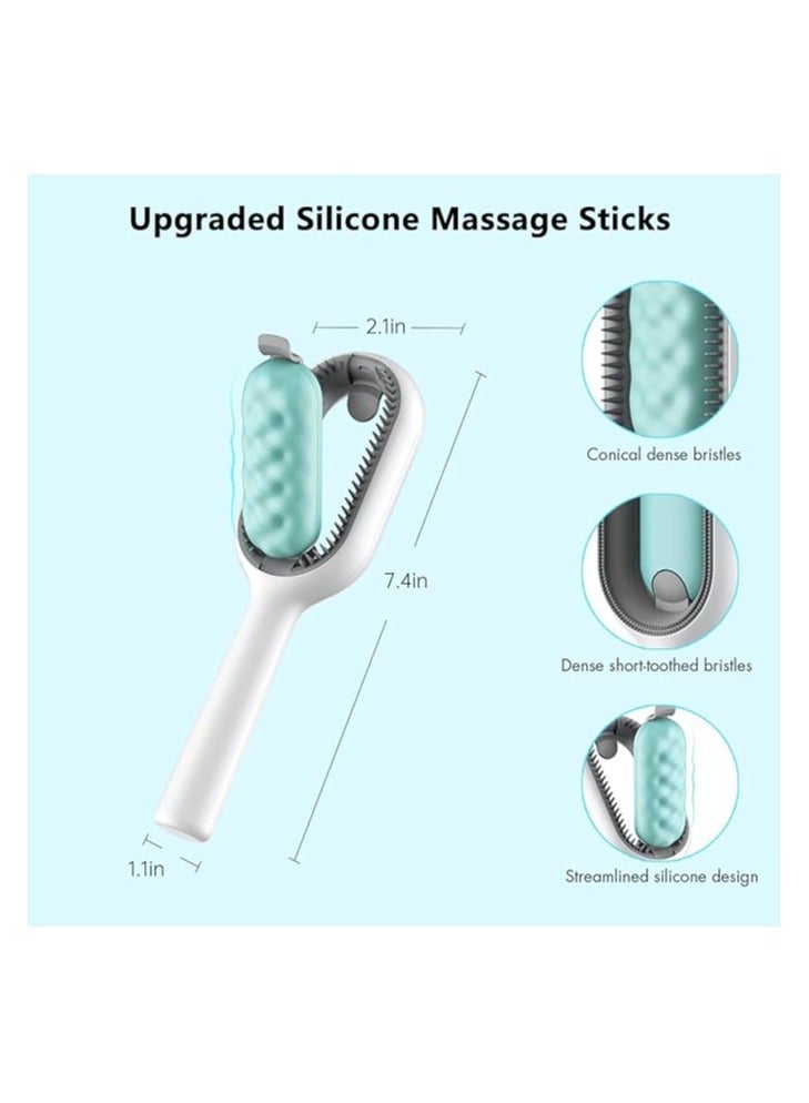 Generic Dog Brush Cat Brush Grooming Comb, Sichy Pet Grooming Tool for Cat Dog Shedding Tools Cat Dog Massage Clean Tangled Brush Self Cleaning Slicker Brushes for Dogs Cat  - Image 2
