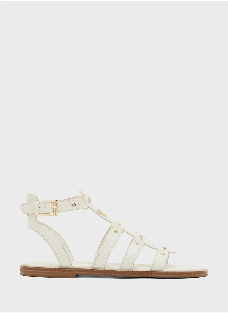 جس Multi Strap Low Heel Sandals