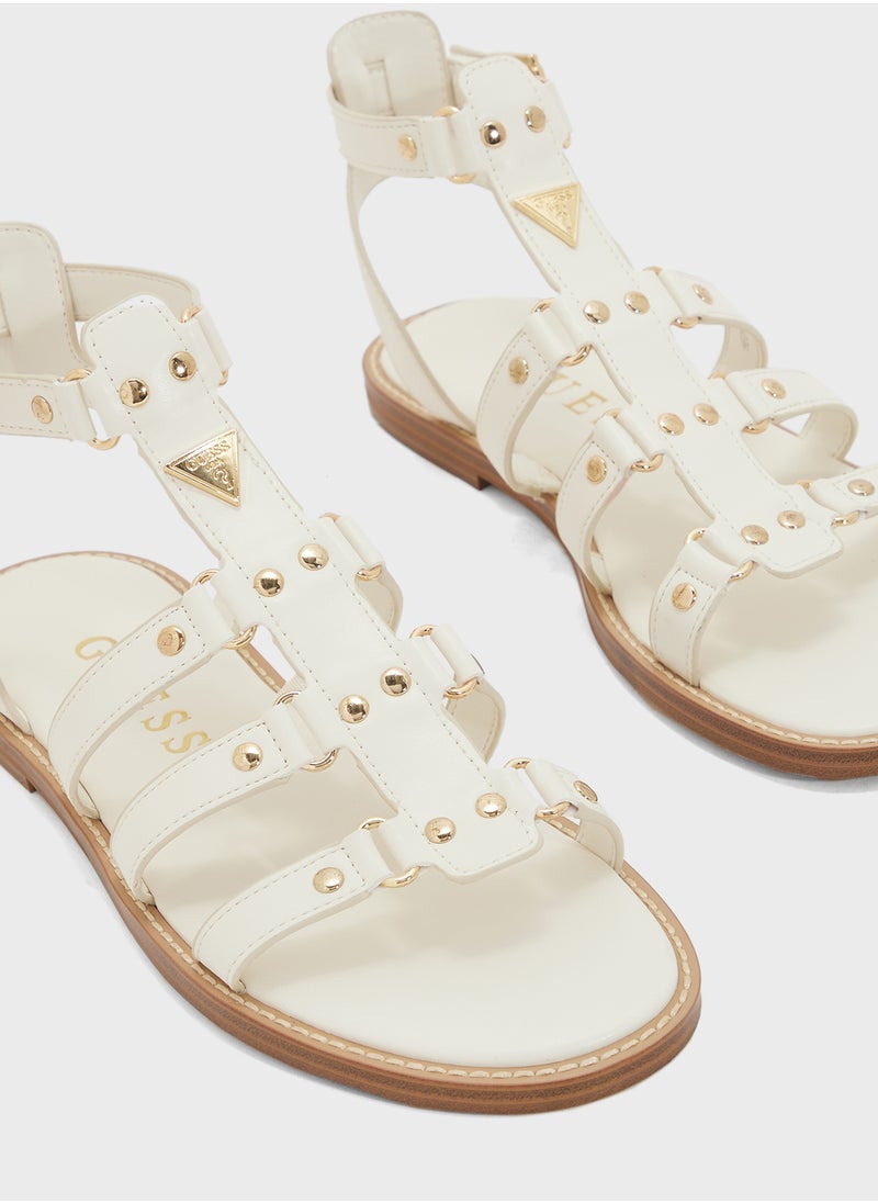 GUESS Multi Strap Low Heel Sandals  - Image 4