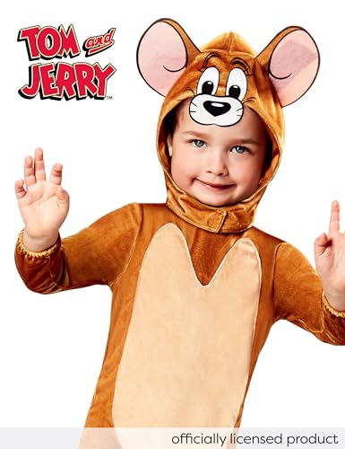 Rubies Tom & Jerry: Jerry Mouse Costume for Toddlers, Unisex 2T - Image 3