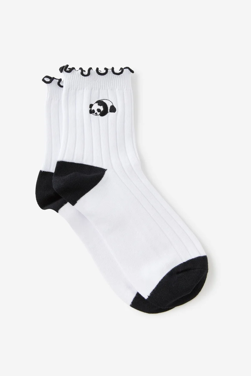 Typo Mid Crew Socks
