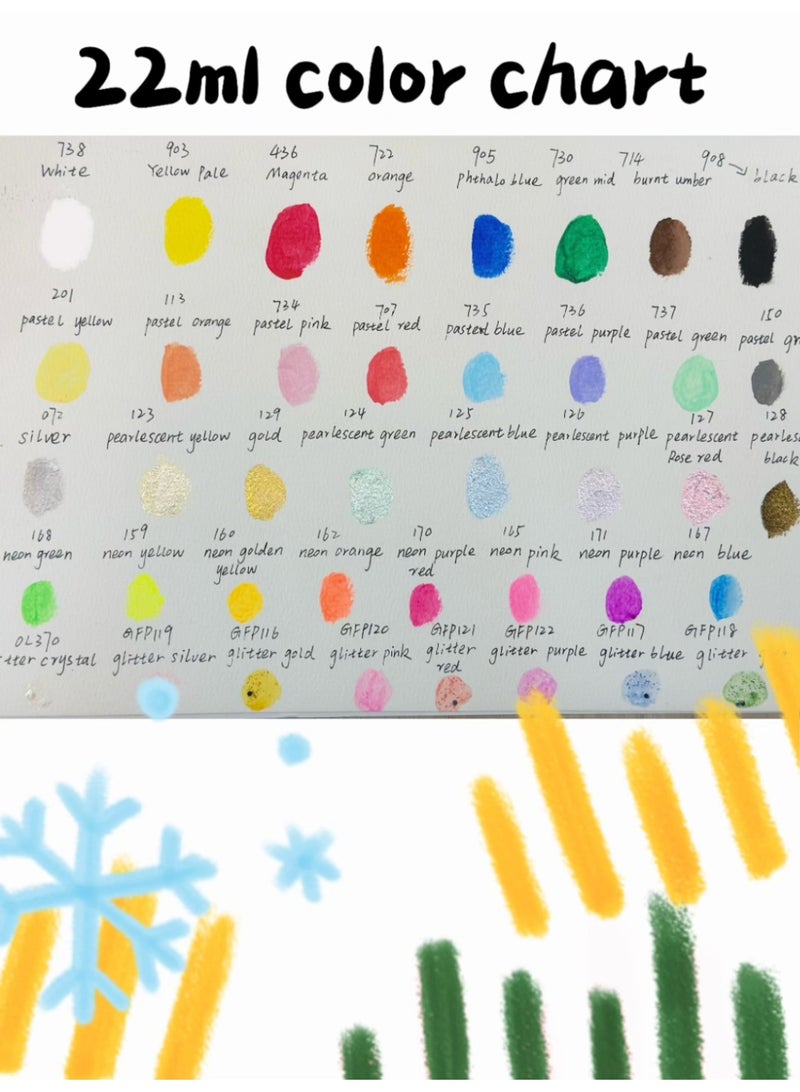 ART RANGERS Acrylic Colour Set – 8 Intense, Permanent & Water-Resistant Tubes (22ml) - Image 5