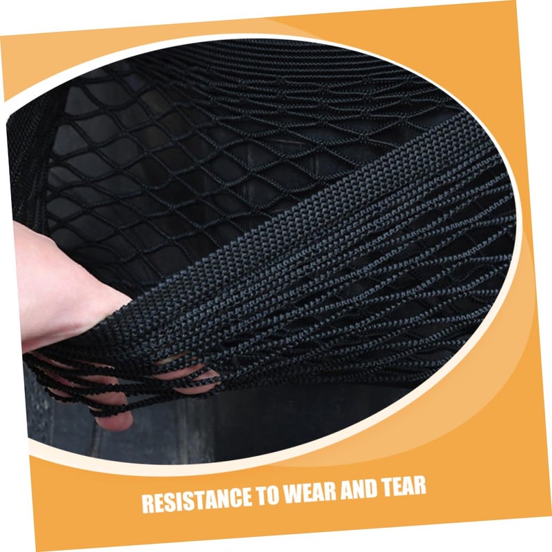 Elastic Front Cargo Net Bag For Electric Bike Storage And Transport Black - Image 4