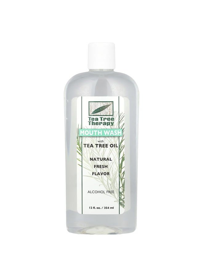 Tea Tree Therapy غسول فم شجرة الشاي خالي من الكحول - 12 أونصة (3 عبوات) - Image 1