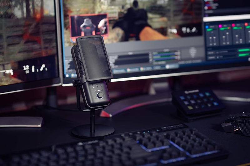 Elgato Wave Pop Filter: Anti-Plosive Noise Shield Eliminates Pops and Hisses, Dual-Layer Steel Mesh with Magnetic Attachment Points, Custom Built for Elgato Wave Microphones - Image 2