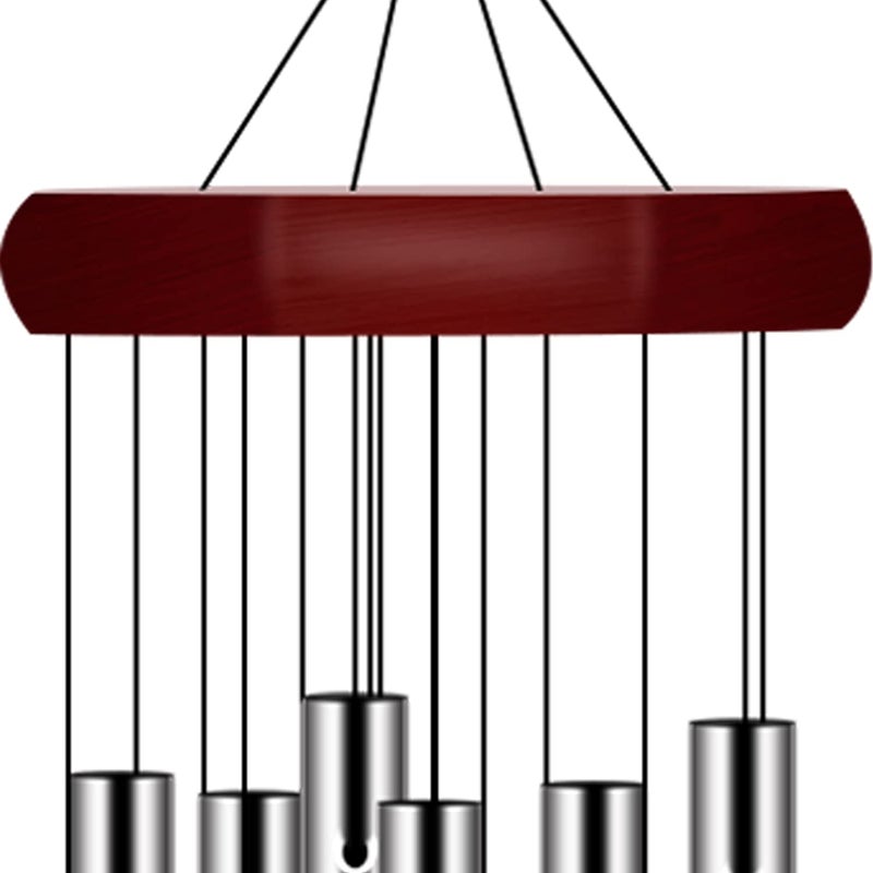 Pgzsy 2 Pack Pgzsy Memorial Wind Chimes Outdoor Large Deep Tone, Elegant Sympathy Wind-Chime Personalized with 6 Tuned Tubes for Garden Patio Balcony and Home - Image 3