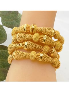 M MIAOYAN The latest hot-selling 24K alloy gold-plated bracelet, light luxury women's wedding gold bracelet jewelry, ingenious design, carefully crafted  - Image 2