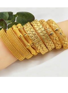 M MIAOYAN The latest hot-selling 24K alloy gold-plated bracelet, light luxury women's wedding gold bracelet jewelry, ingenious design, carefully crafted  - Image 3