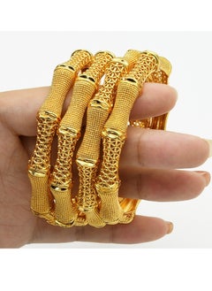 M MIAOYAN The latest hot-selling 24K alloy gold-plated bracelet, light luxury women's wedding gold bracelet jewelry, ingenious design, carefully crafted  - Image 4