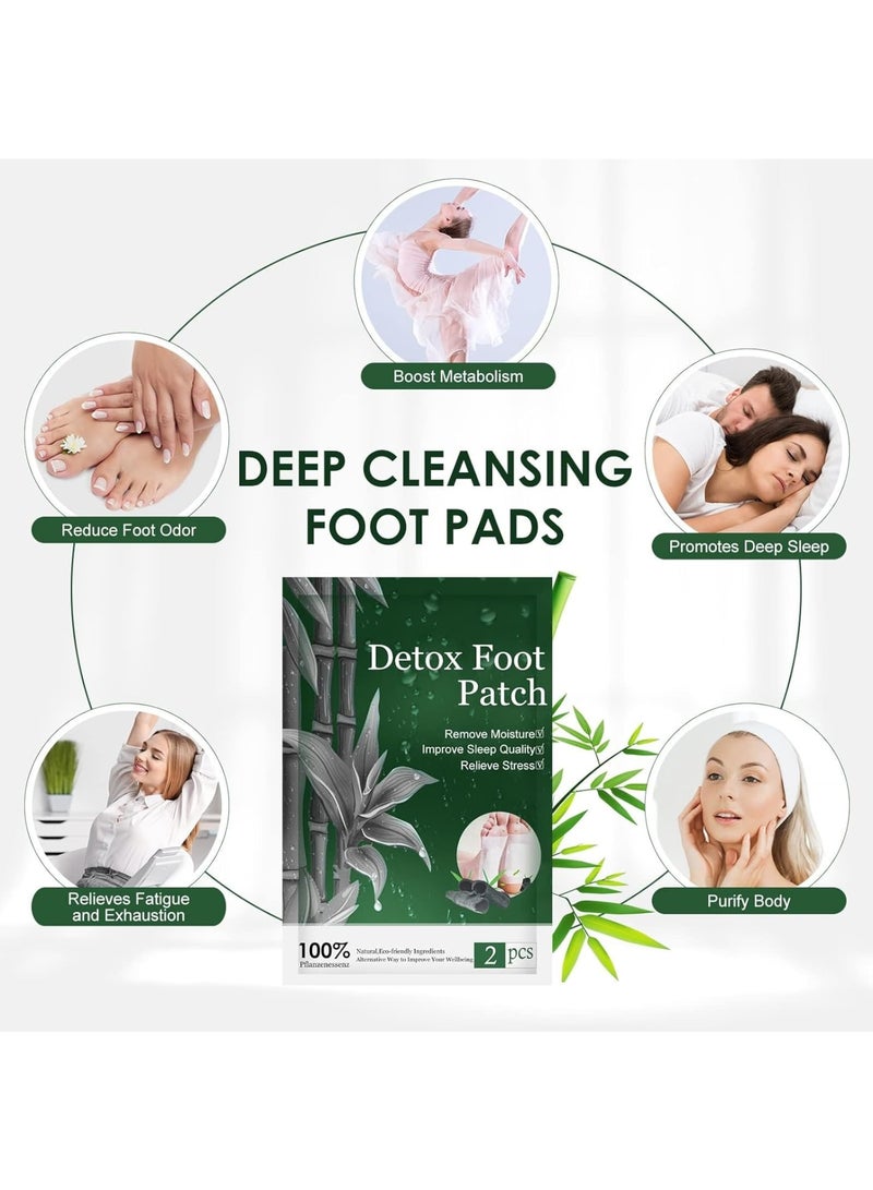 SOLARAE Detox Foot Patches, 20PCS Detox Foot Pads to Remove Body Toxins & Dampness, Deep Cleansing Pads for Stress Relief & Sleep Aid & Relieve Fatigue - Image 4