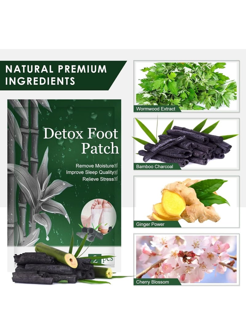 SOLARAE Detox Foot Patches, 20PCS Detox Foot Pads to Remove Body Toxins & Dampness, Deep Cleansing Pads for Stress Relief & Sleep Aid & Relieve Fatigue - Image 3