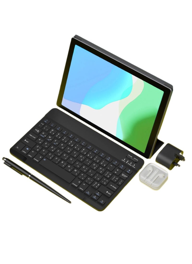 HEATZ Z9910 10.1" 4G IPS Smart Tab with Wireless Keyboard, 128GB Storage, 4GB RAM, Android 13.0, Gray  - Image 1