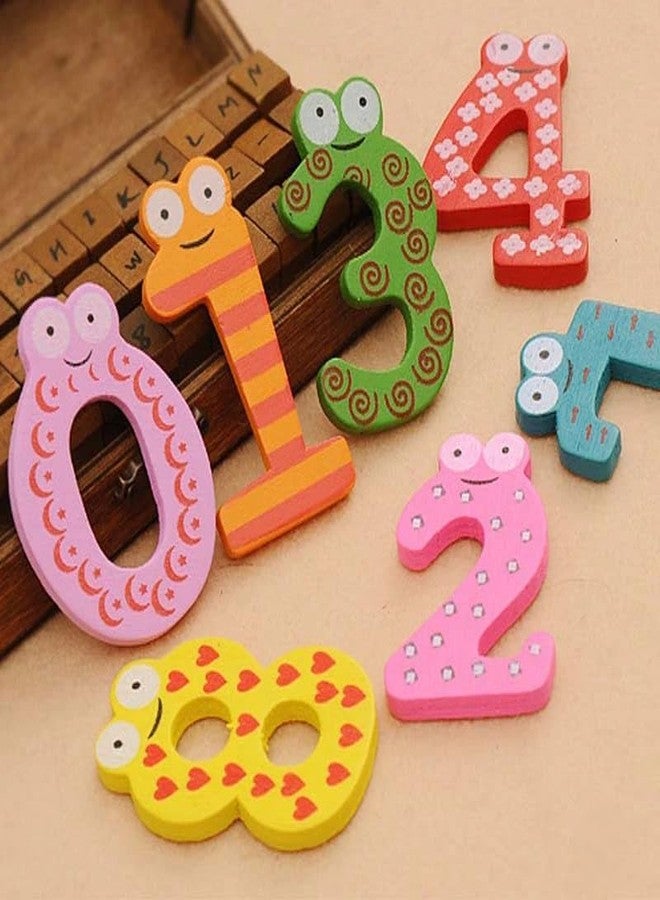Brille Bee Wooden Magnetic Numbers 0-9 for Kids, Educational Fridge Magnets for Toddlers and Preschoolers, Math Learning Toy - Image 2