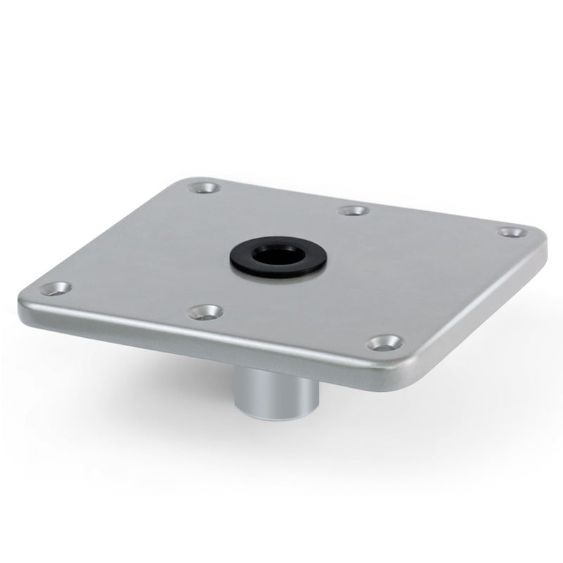 CLLOMAGY Boat Seat Base Mount Boat Seat Pedestal Base Mount Plate for 3/4" Pin Post Socket, Heavy Duty Marine Pedestal Bracket for Most Marine Fishing Pontoon Bass - Image 1