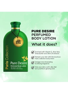 Paris Collection Pure Desire Perfume Body Lotion Unisex 400ml  - Image 2