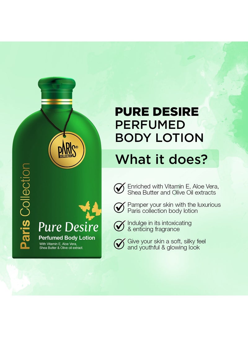 باريس كولكشن لوشن الجسم بيور ديزاير برائحة عطرية للجنسين 400 مل - Image 2