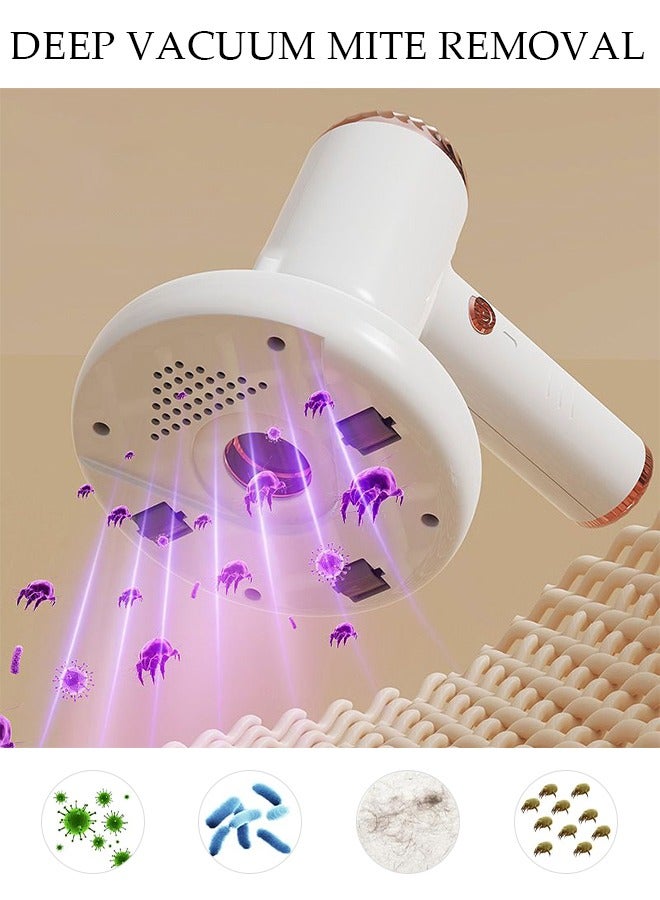 DUNISO Mattress Vacuum Cleaner Handheld UV Bed Vacuum Mite Removal Instrument Wireless Mite Remover Cleaning Machine for Pillows Sheets Mattresses Sofas Plush Toys and Other Fabric Surfaces - Image 5