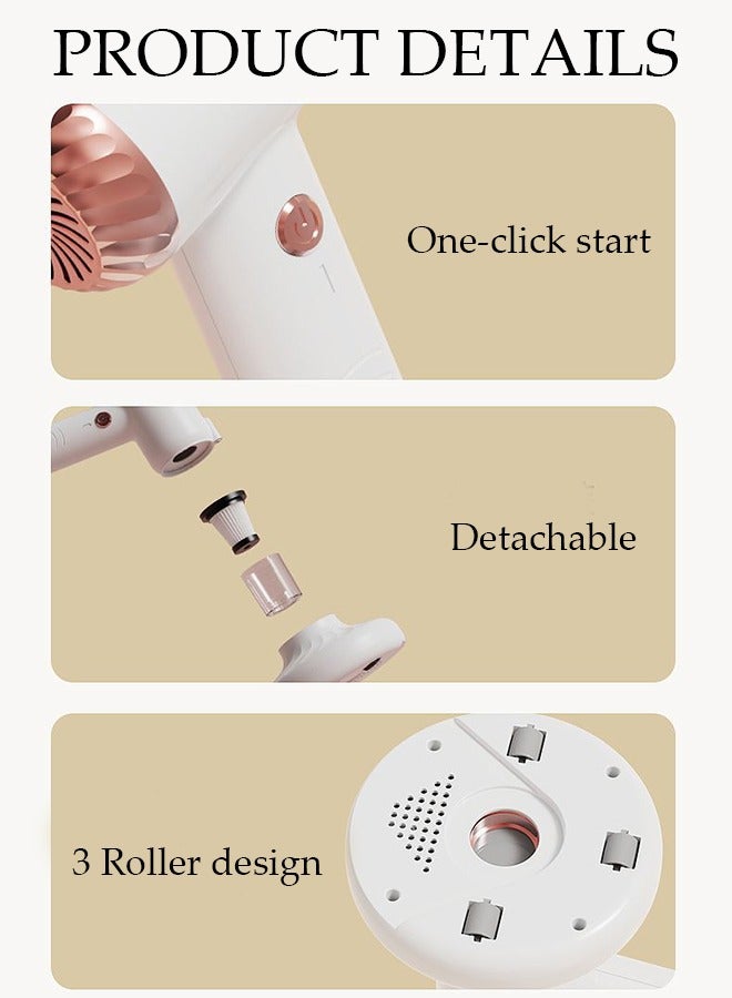 DUNISO Mattress Vacuum Cleaner Handheld UV Bed Vacuum Mite Removal Instrument Wireless Mite Remover Cleaning Machine for Pillows Sheets Mattresses Sofas Plush Toys and Other Fabric Surfaces - Image 3