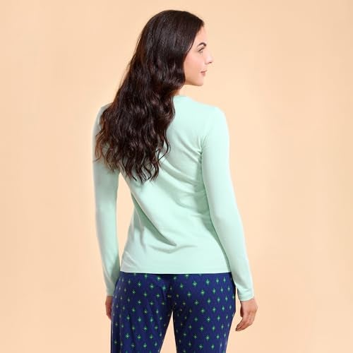 Enamor E057 Essentials Cotton Long Sleeve Crew Tee - Image 4