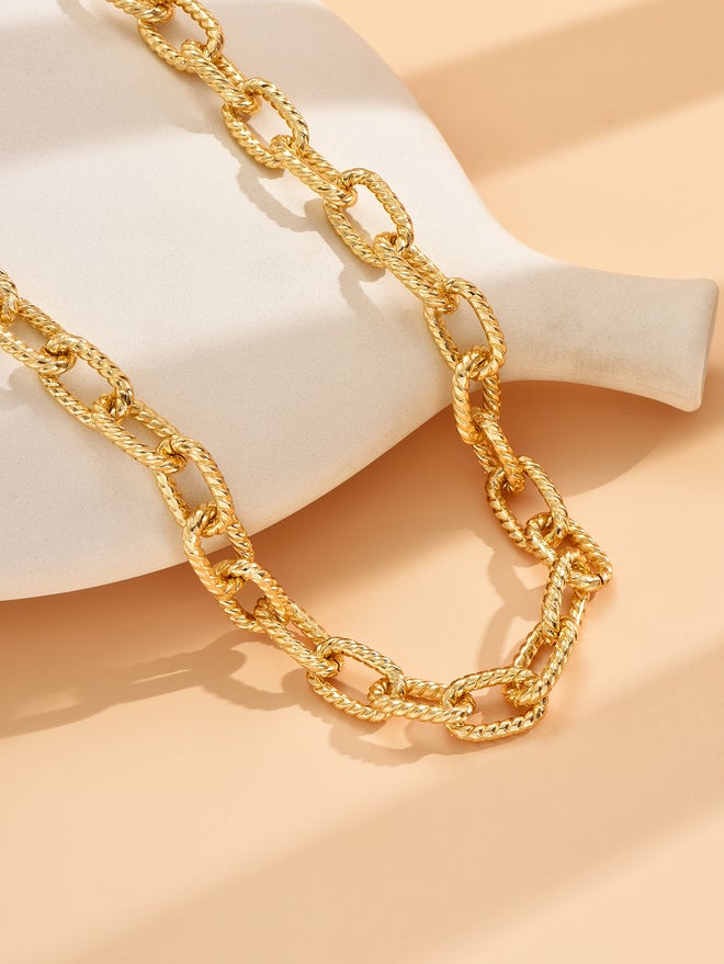 Take Two Textured Chain Necklace - Image 2