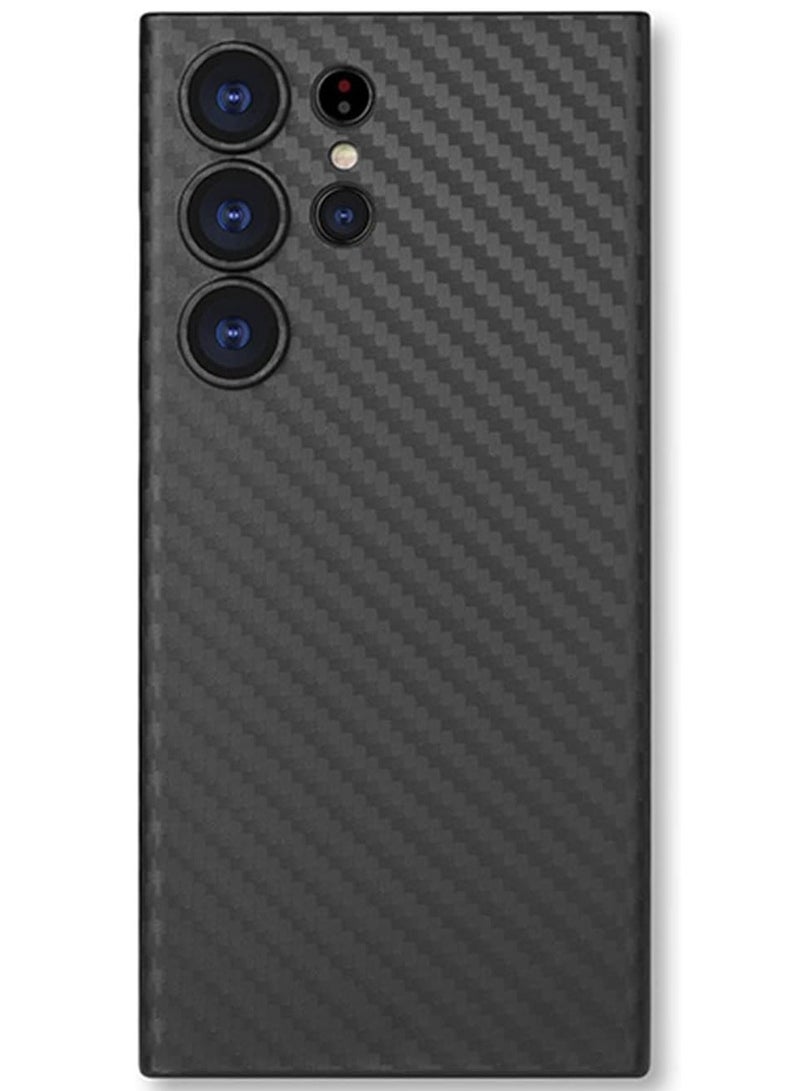 Premium Samsung Galaxy S23 Ultra Protective Case: Carbon Fiber Texture, Ultra-Lightweight, and Ultra-Thin Design—Perfect Fit for Galaxy S23 Ultra (Black) - Image 3