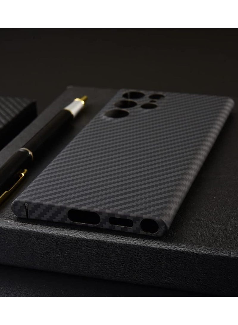 Premium Samsung Galaxy S23 Ultra Protective Case: Carbon Fiber Texture, Ultra-Lightweight, and Ultra-Thin Design—Perfect Fit for Galaxy S23 Ultra (Black) - Image 4