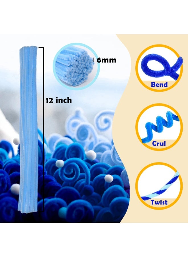 300pcsPipe Cleaners Craft, Thick Fluffy Chenille Stems For Arts & Crafts, Perfect For Making Animals, Flowers, And Festive Decorations(12 Inches X 0.24 Inches) - Image 2