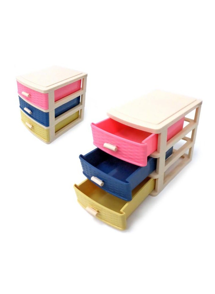 AL QADAH Plastic Cabinet 3-Sec - Image 1