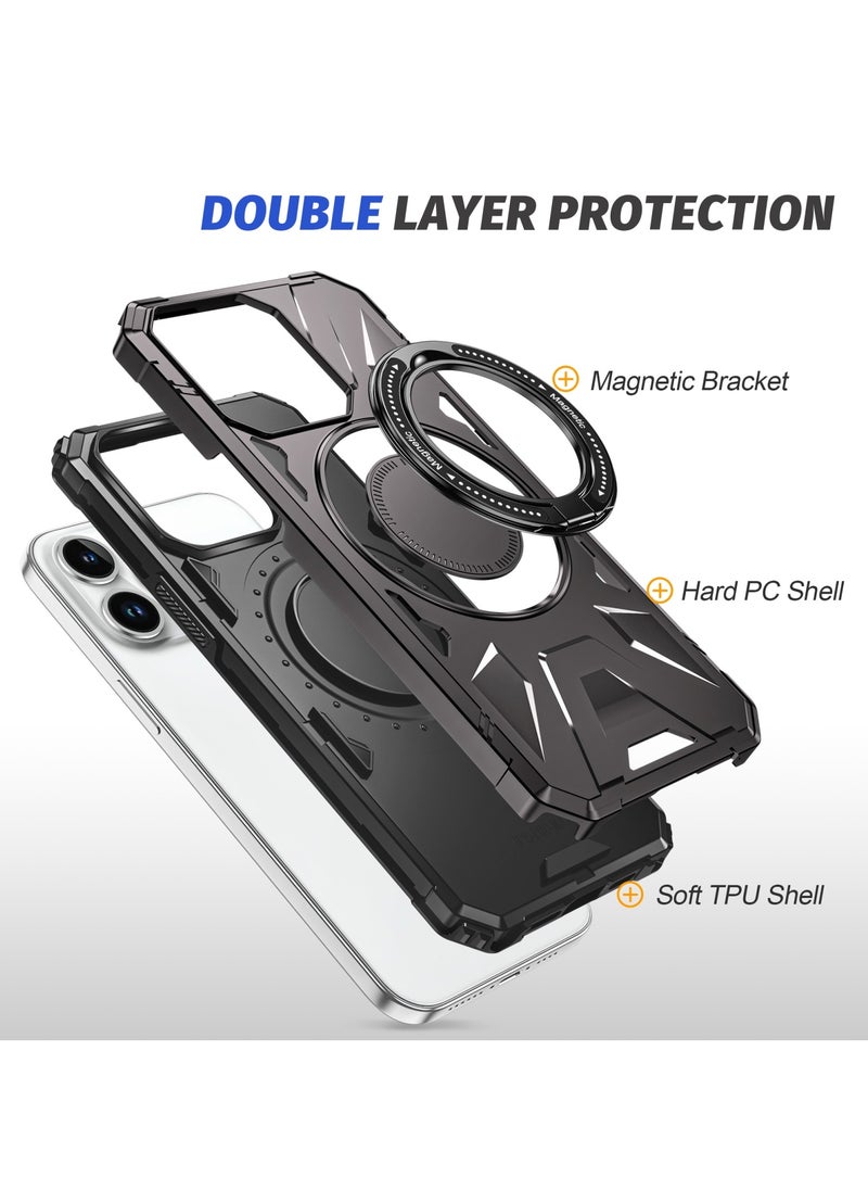 GOLDEN MASK For iPhone 14 Pro Max Case Mag-Safe Magnetic Shockproof Phone Case with Ring Holder (Black) - pzsku/Z8DAF947A367AC558E311Z/45/_/1729349183/3f0f1791-1444-4ece-8482-98413af5b888