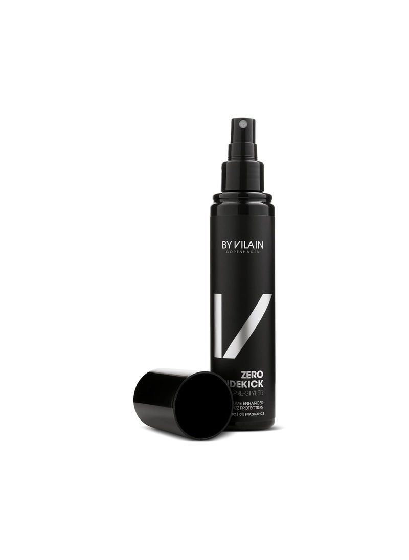 By Vilain - By Vilain Sidekick Zero Pre Styling Hair Spray - Professional Hair Volume Enhancing Primer Heat Protectant, Anti Frizz Protection with Hyaluronic Acid & Aloe Vera, Hold, Texture, Natural Shine 155ml - Image 1