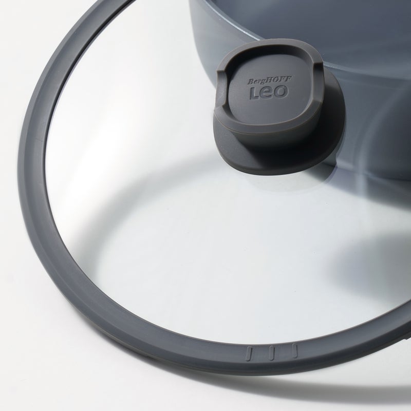 بيرجوف بيرجهوف مقلاة سوتيه الومنيوم بغطاء ومقبضين 28سم، أسود - Image 4