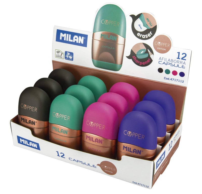 Milan Capsule Copper Eraser + Sharpner - Image 2
