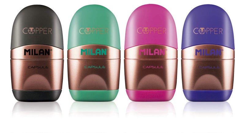Milan Capsule Copper Eraser + Sharpner - Image 1