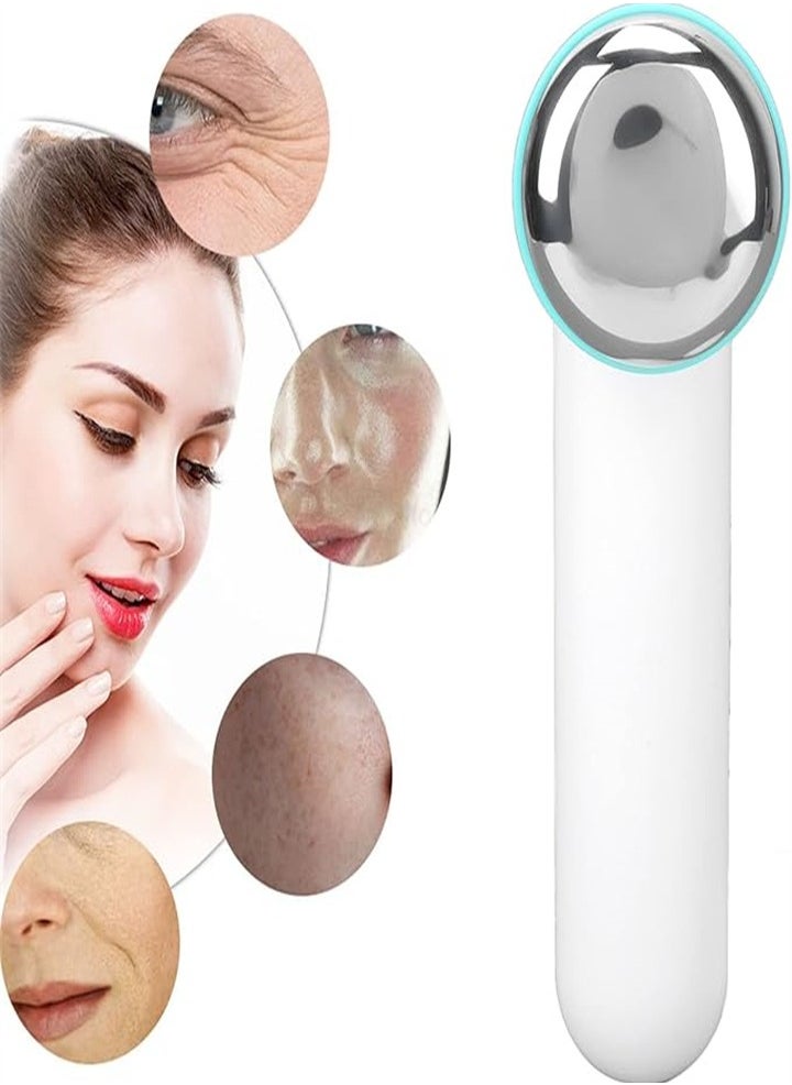 Generic Metal Portable Ice Roller for Eye Massage, Face Firming and Lifting Roller, Migraine Cold Massager with 2 Stainless Steel Heads  - Image 1