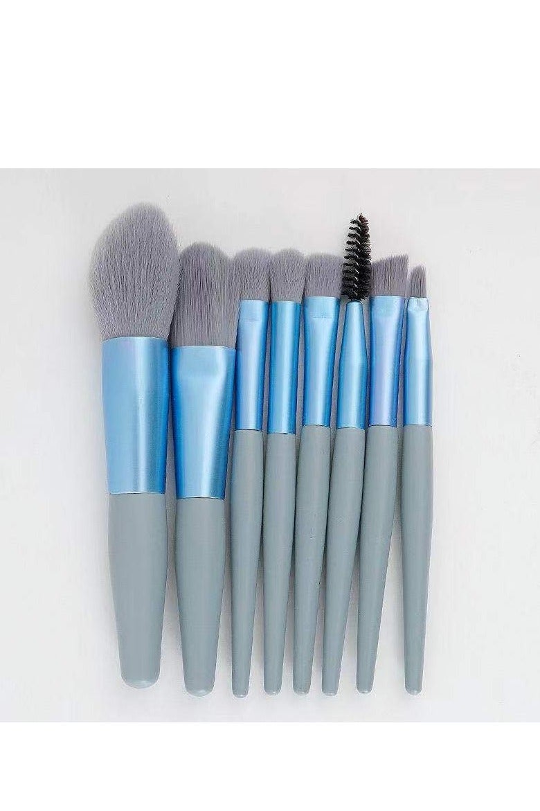 Soft Bristle 8-Piece Mini Makeup Brush Set: Morandi Eyeshadow Brushes, Blush Brushes, Complete Makeup Brushes, Beauty Tools - Image 1