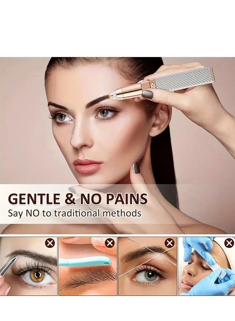 BLAWLESS 2 in 1 Facial Hair Remover and Skin Care Device for Women - Hair Removal for Chin, Cheeks, Eyebrows and Upper Lip for Women - 006 - Image 4