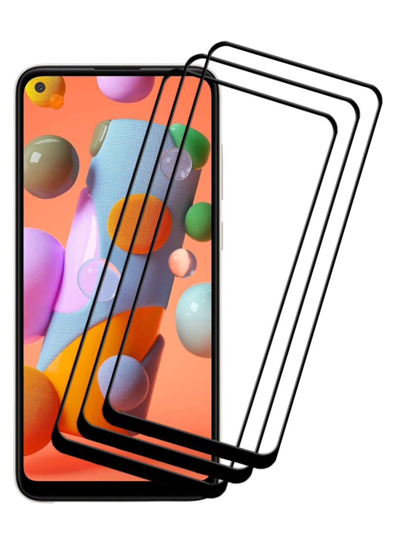 ACLIX 3 Pieces Antistatic ESD Dustproof Premium Quality High Definition Tempered Glass Screen Protector Designed For Samsung Galaxy A11 - Image 1