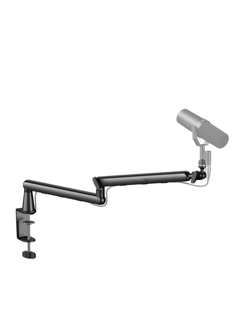 FlashHawk Microphone Boom Arm, Low Profile Adjustable Stick Microphone Arm Stand, for Podcast Streaming Gaming Studio  - Image 1