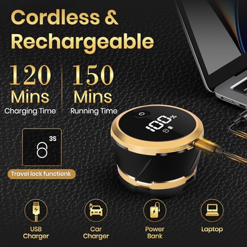 UFREE ماكينات حلاقة الرأس Ufree للرجال الصلع، ماكينة حلاقة كهربائية، ماكينة حلاقة رأس قابلة لإعادة الشحن، ماكينة حلاقة دوارة مغناطيسية 6D، ماكينة تشذيب اللحية للوجه مقاومة للماء، مجموعة العناية بالرجال، هدايا للرجال - Image 3