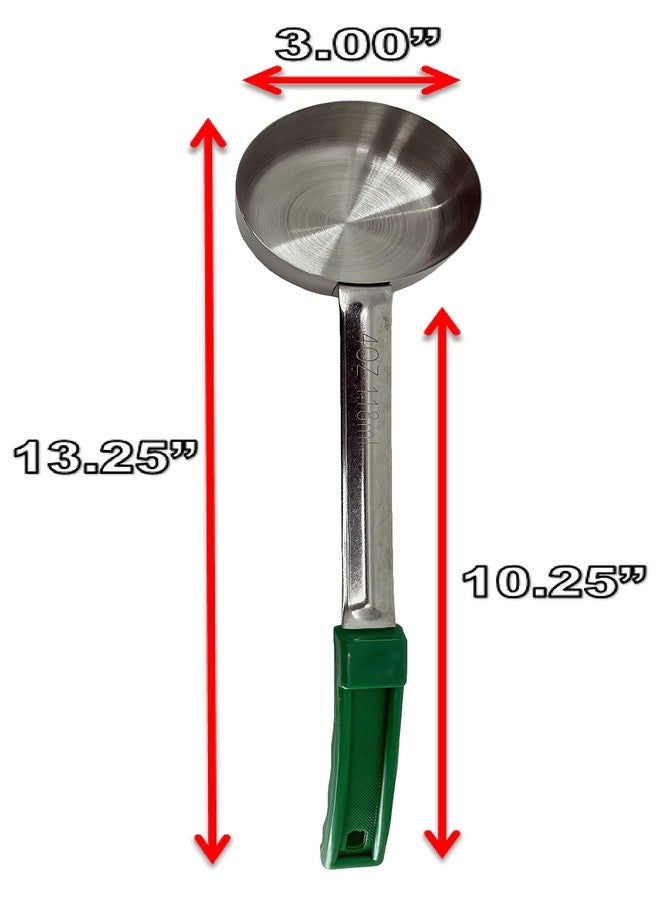 DASHER'S SPICE & BEANS Stainless Steel Portion Control Serving Spoons | Combo Packs (2oz, 4oz, 6oz Solid & Perforated) - Image 5