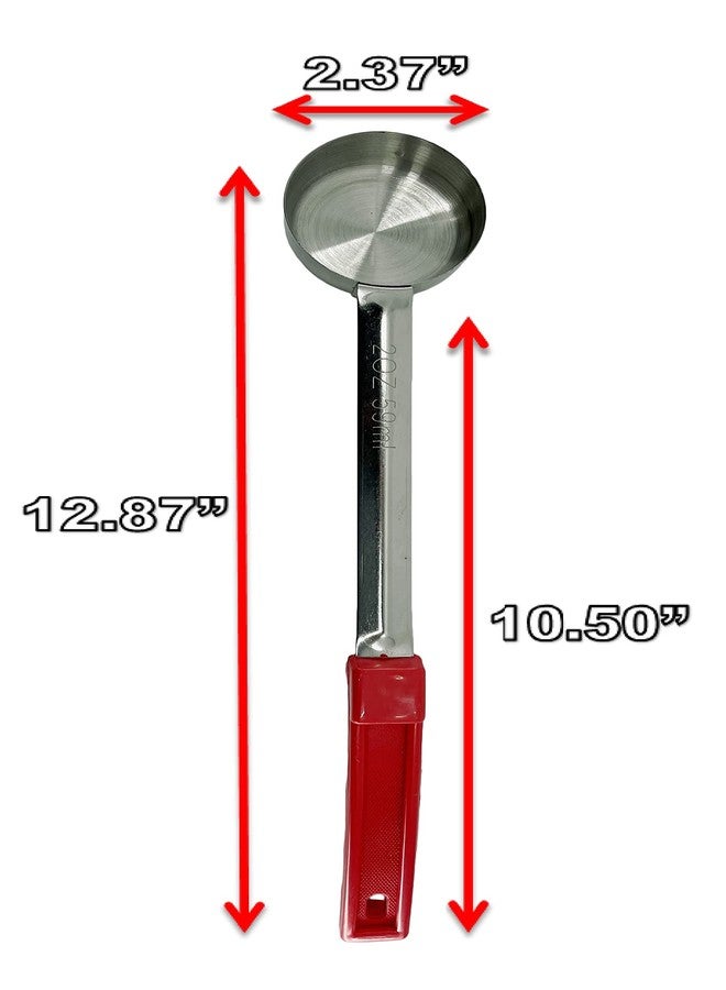 DASHER'S SPICE & BEANS Stainless Steel Portion Control Serving Spoons | Combo Packs (2oz, 4oz, 6oz Solid & Perforated) - Image 3