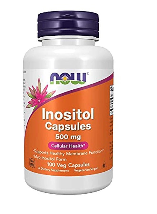 Now Foods Inositol 500mg, 100 Veg Capsules (Pack of 3) - Image 2