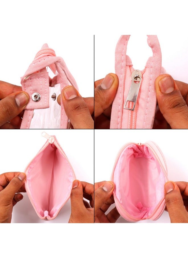 NFI essentials NFI essentials Set of 3 Cosmetic Pouch Makeup Pouch Vanity Pouch Travel Organizer Toiletry Pouch for Women Zippered Pouch Set, Large, Medium, Small Makeup Bag  - Image 4