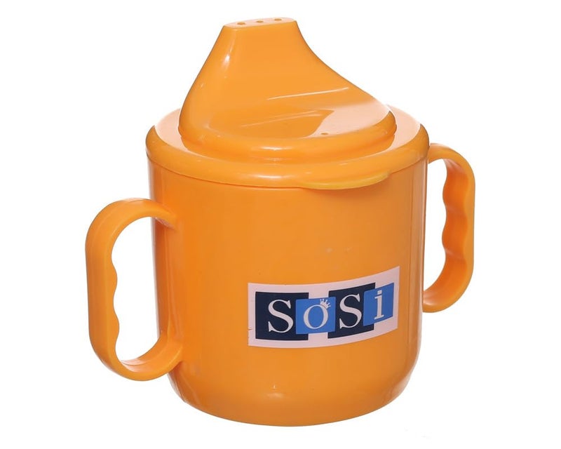 Cup With Handle For Kids With Solid Spout, Orange DR-A-552 - Image 2